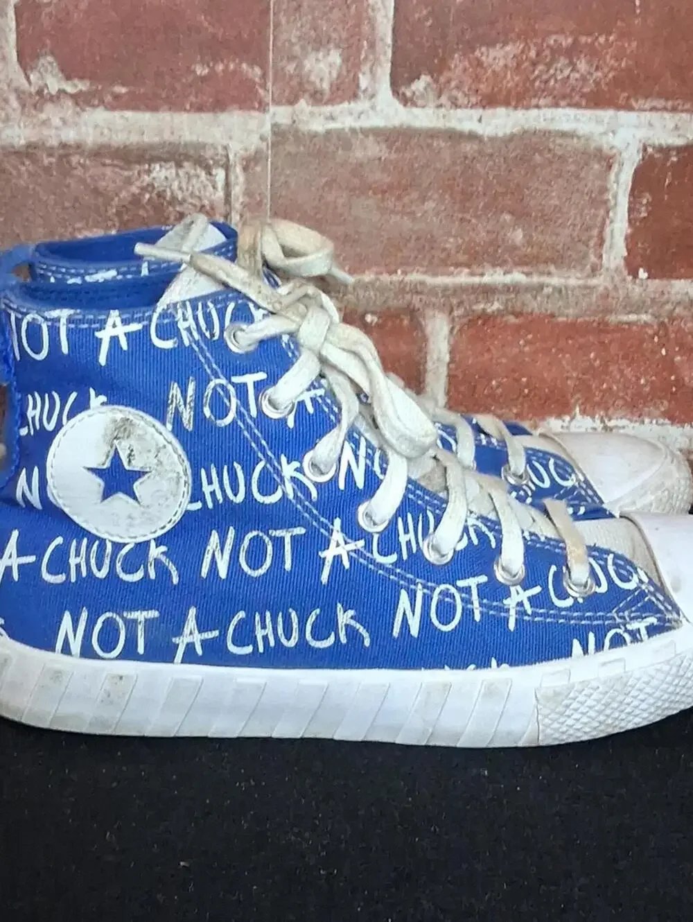 Converse Not A Chuck All Stars Shoes Girls Size 3 Blue High Top